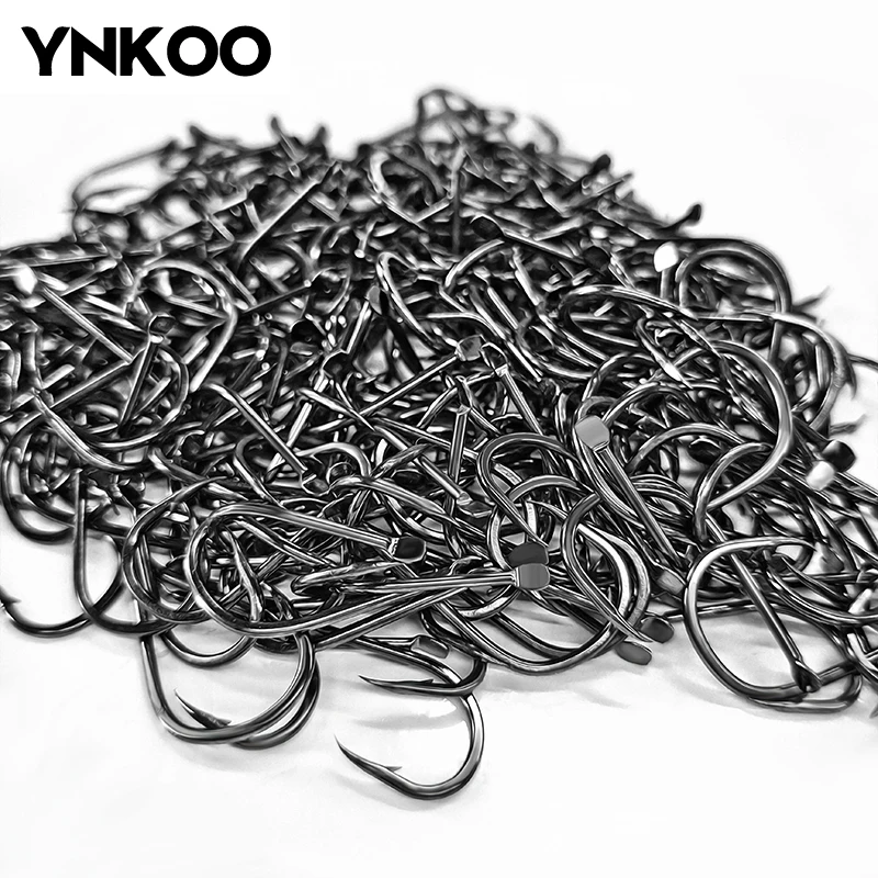 

YNKOO 200pcs High Carbon Steel Fish Hook Barbed Fly Fishhooks Fishing Tackle Carp Carassius Carp Hook Explosive Hook Set