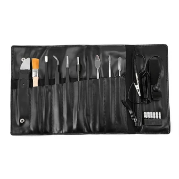 

Multifunction Durable Repair Disassemble Bag Mobile Phone Repair Tool Set Sockets Anti-static Tweezers Flexible Shaft Kit EM88