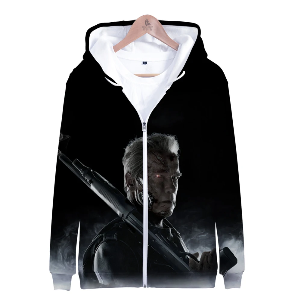 The Terminator 3D Hoodies Sweatshirts Men/Women Unisex Clothing Zipper Hoody Coat Male Clothing Casual Man Hoodie Sweatshirt Top