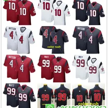 Мужчины Хьюстон JJ Watt Deshaun Watson DeAndre Hopkins мужские цветные футбольные майки