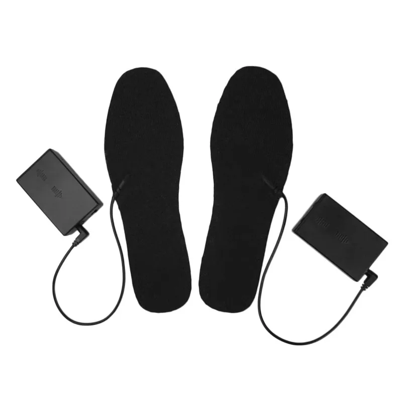 1 пара стельки из углеродного волокна с питанием от аккумулятора для ног, теплые стельки для обуви, сохраняющие тепло