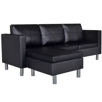 

Sectional 3 Seater Sofa Synthetic Leather