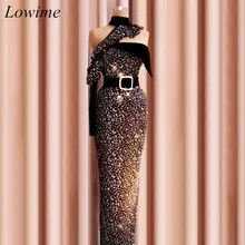 Специальная конструкция Ближний Восток Выпускные платья длинные с юбкой-годе с высоким воротом Couture одежда с длинным рукавом вечернее, для вечеринок, праздничное Runaway платья