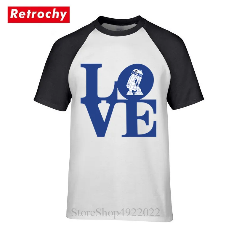 

Fashion Love Printed Men O-Neck T Shirt Funny BLUE ROBOT EDITION T-Shirt Retro Urban Hip Hop Pure Cotton Tshirt Hombre Camisetas