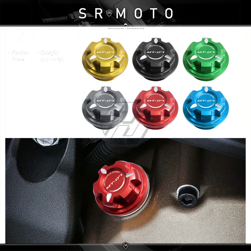 

Motorcycle Engine Oil Cap Bolt Screw Filler Cover Case for Yamaha MT-07 MT07 Tracer 2014-2021