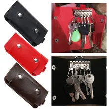 Ключница из искусственной кожи, автомобильный брелок для ключей, сумка, чехол Обложка для бумажника, кожаная цепочка для ключей