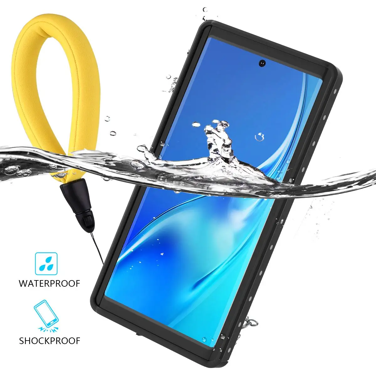 

For Samsung Galaxy Note 10 Plus Phone Case 360 Degree Protection IP68 Waterproof Dustproof Shockproof Cover For Galaxy Note 10