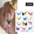 Harunouta Geometry Line Stripe Nail Sticker Цветочный Дизайн Бабочки Водные Наклейки Слайдер Обертывания Украшения Аксессуары Для Ногтей