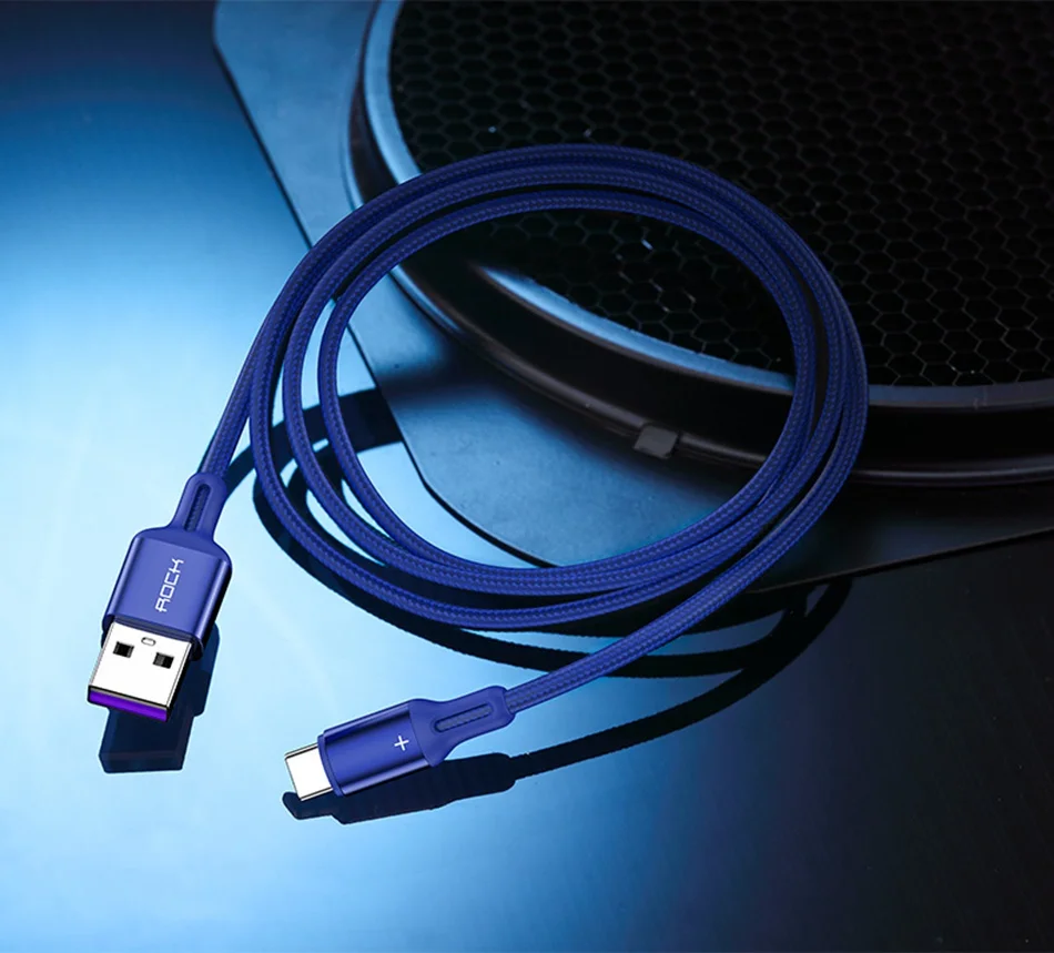 ROCK 5A type C USB кабель для huawei mate 30 pro Xiaomi 9 кабель для синхронизации данных usb c кабель для быстрой зарядки 2A для samsung s8 s9