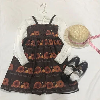 

2020 lolita dress sweet cute kawaii fairy dress vintage ruffles skirt gothic lolita mid century lolita cosplay