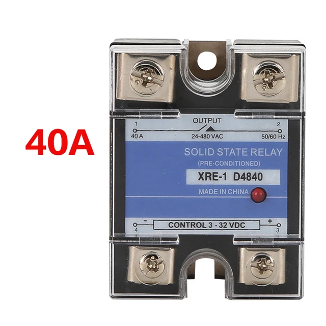 10A~150A Plastic Cover Solid State Relay DA DD AA Single Phase DC Control AC 220V Relay To 3-32VDC SSR-10DA 25DA 40DA 40A