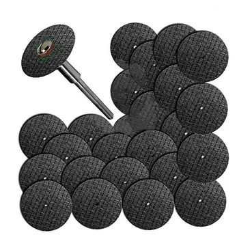 

50Pcs Fiberglass Reinforced Cut Off Wheel Rotary Discs With 3pcs 1/8" Mandrel For Thin Wood Plastics And Ceramics