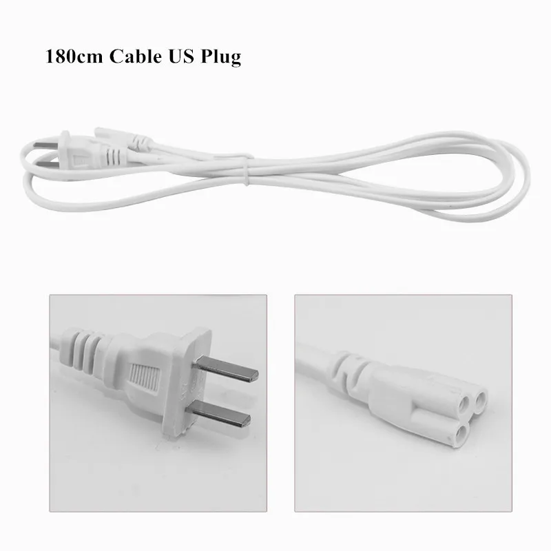 2FT T8 светодиодный прозрачный/молочный чехол 2835 SMD 2000 люменов T8 V-shape Интегрированный Светодиодный трубчатый AC85V-265V 20 Вт 96 шт. светодиодный светильник - Испускаемый цвет: Switch Cable US Plug