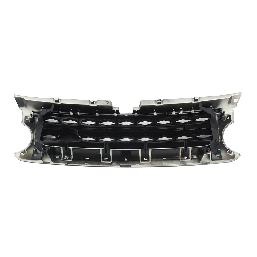 Auto Front Grille Upper Mesh Grill For Land Rover LR4 SUV Base 2010 2011 2012 2013 Gloss Black ABS