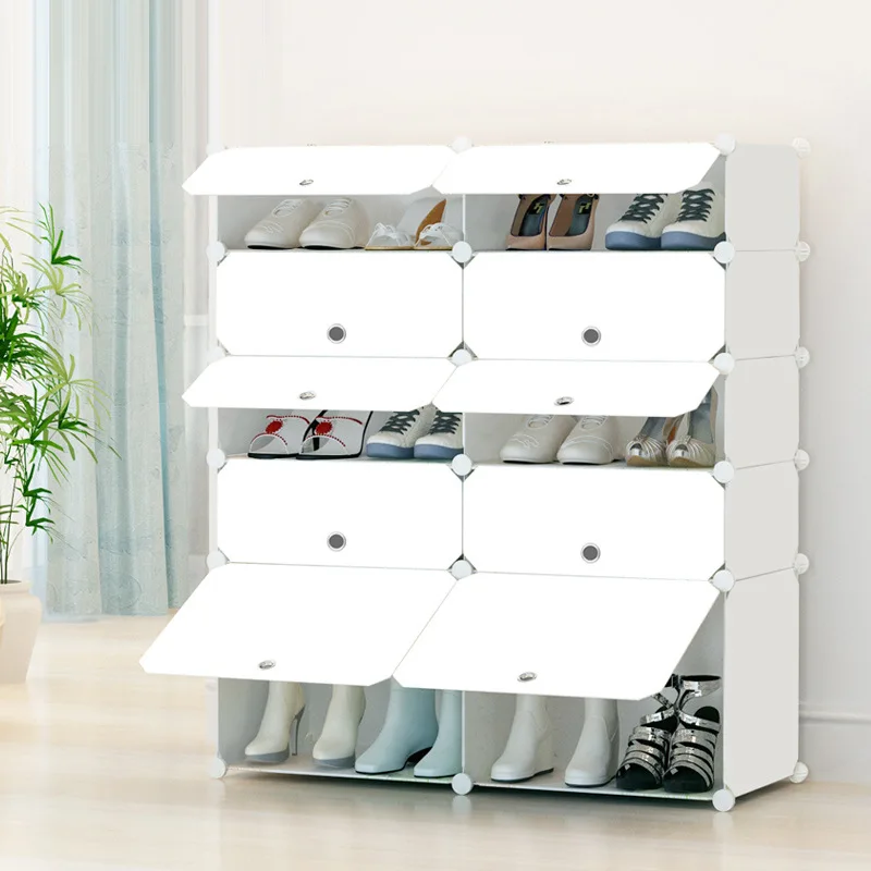 

Simple Shoe Cabinet Shoe Rack Minimalist Modern Multilayer Economical Anti-Pp Household Assembly Shoe Storage