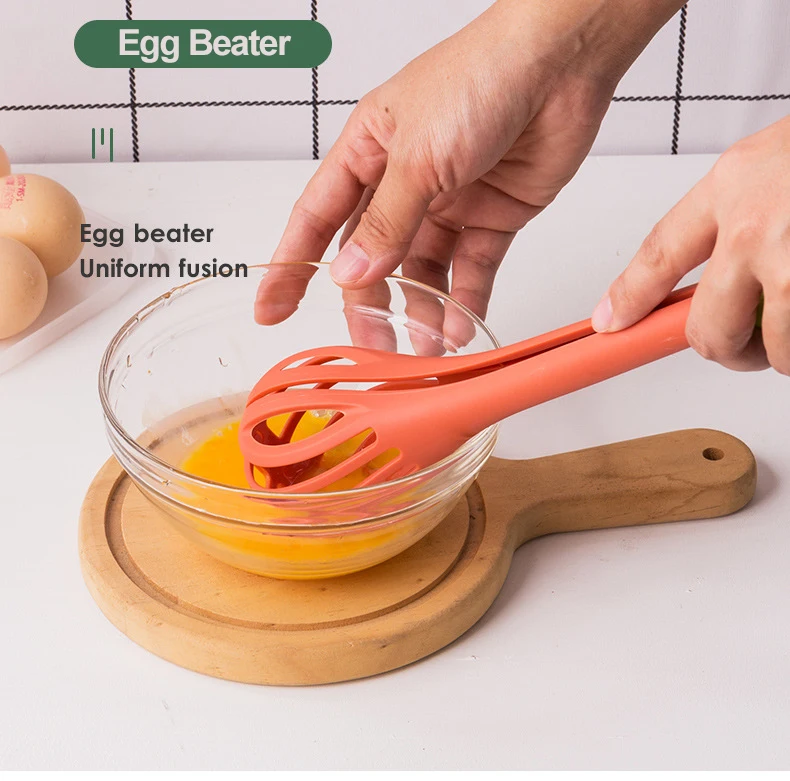 

Dual-use Egg Beaters Food Tongs Multifunctional Creative Whisk Mixer Cream Baking Flour Stirrer Home Kitchen Hand Cooking Tool