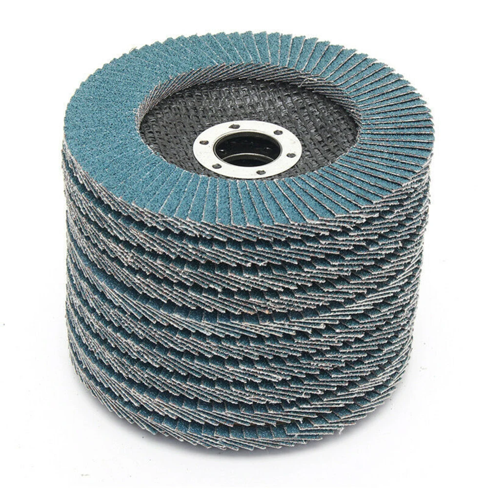 

Durable 10 PCS 125mm 5inch Sanding Fladp Discs 40/60/80/120 Grit Grinding Angle Wheels Cubic Zirconia