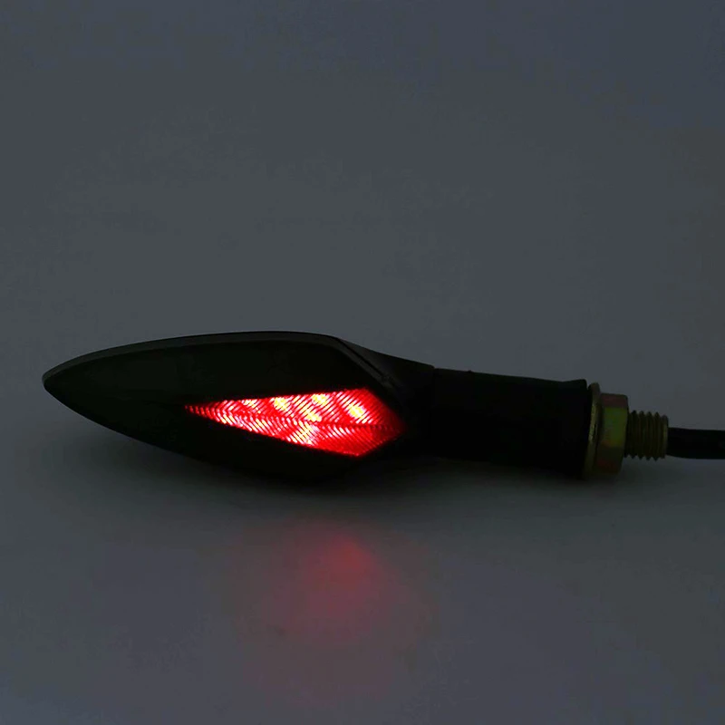 E11 светодиодный светильник для мотоцикла, сигнальный сигнал поворота, боковая Тормозная лампа, янтарный красный задний светильник, s индикаторы, мини мигалка, Мото Аксессуары, универсальные