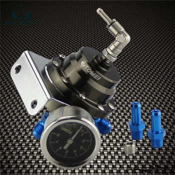 

New Good Aluminum Adjustable Fuel Pressure Regulator Type L With Gauge Type L