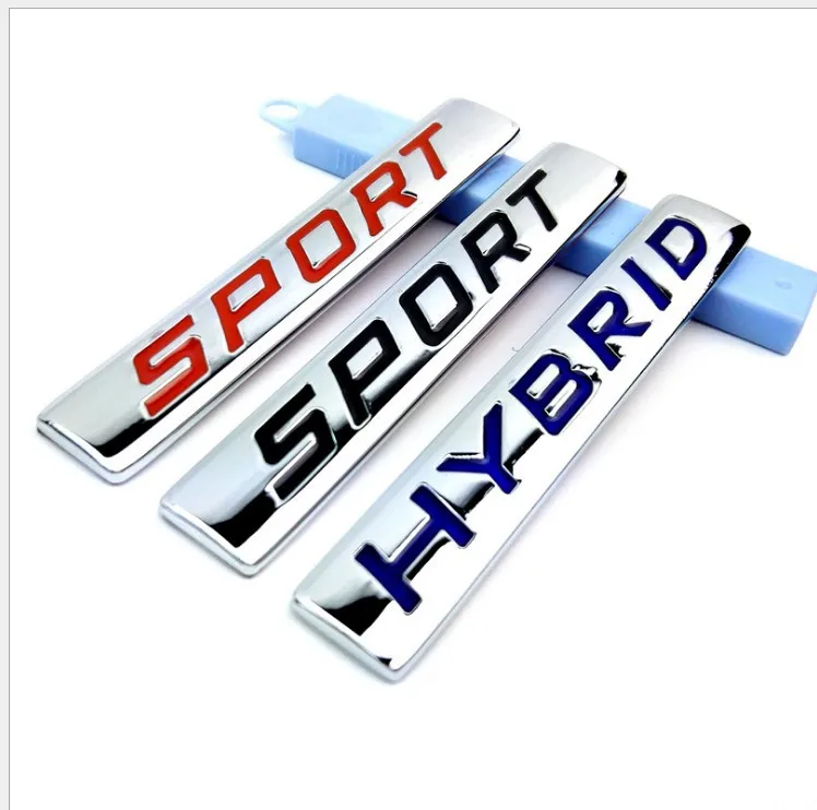 Смешанная мощная декоративная наклейка s SPORT Металлическая Автомобильная наклейка гибридный автомобиль Tag. Модифицированные металлические наклейки для автомобиля