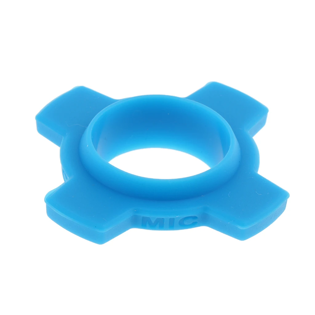 2 Pieces Silicone Microphone Slip Holder Roller Mic Skidproof Rings