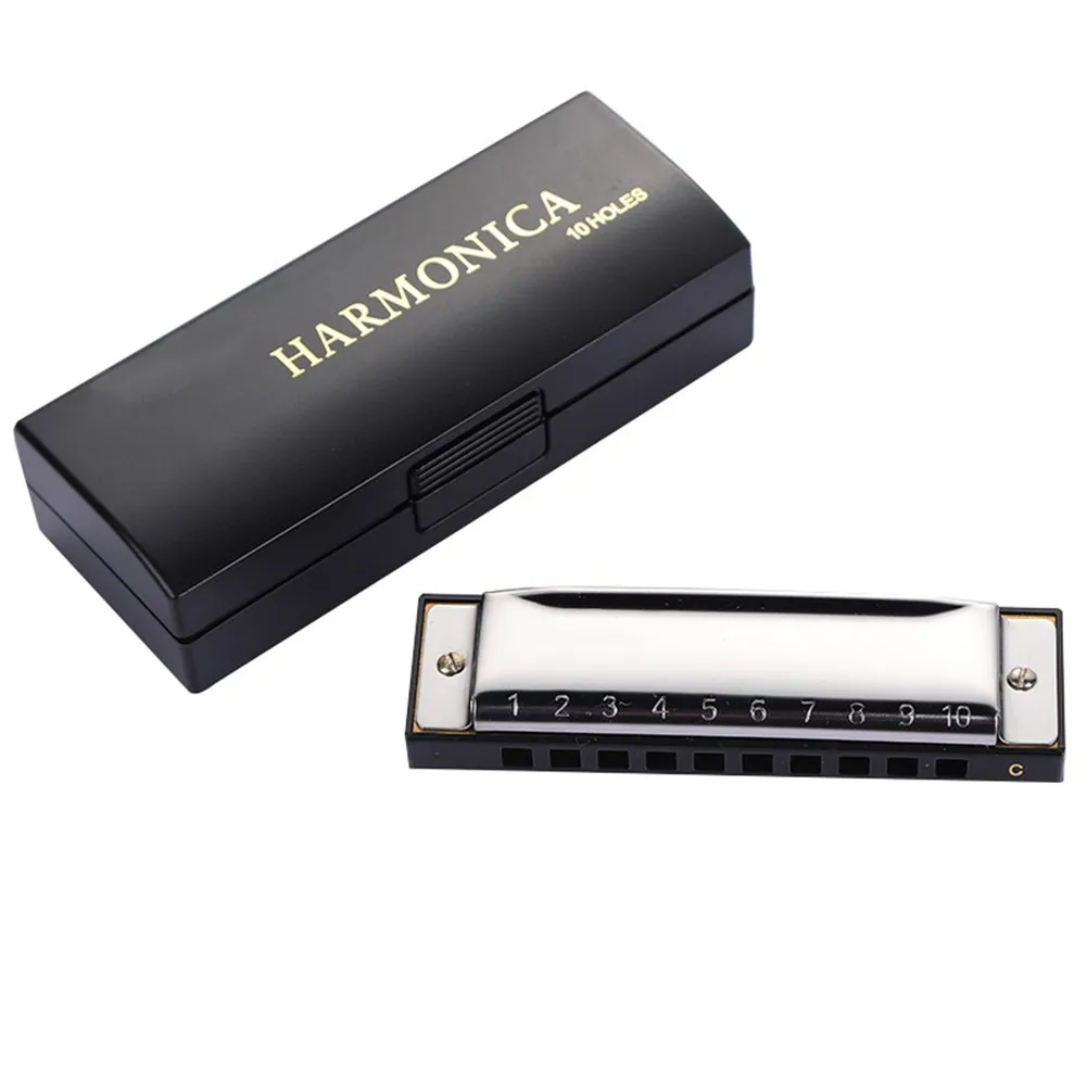Easttop гармоника с 10 отверстиями блюз рот музыкальные инструменты Ключ C серебряные