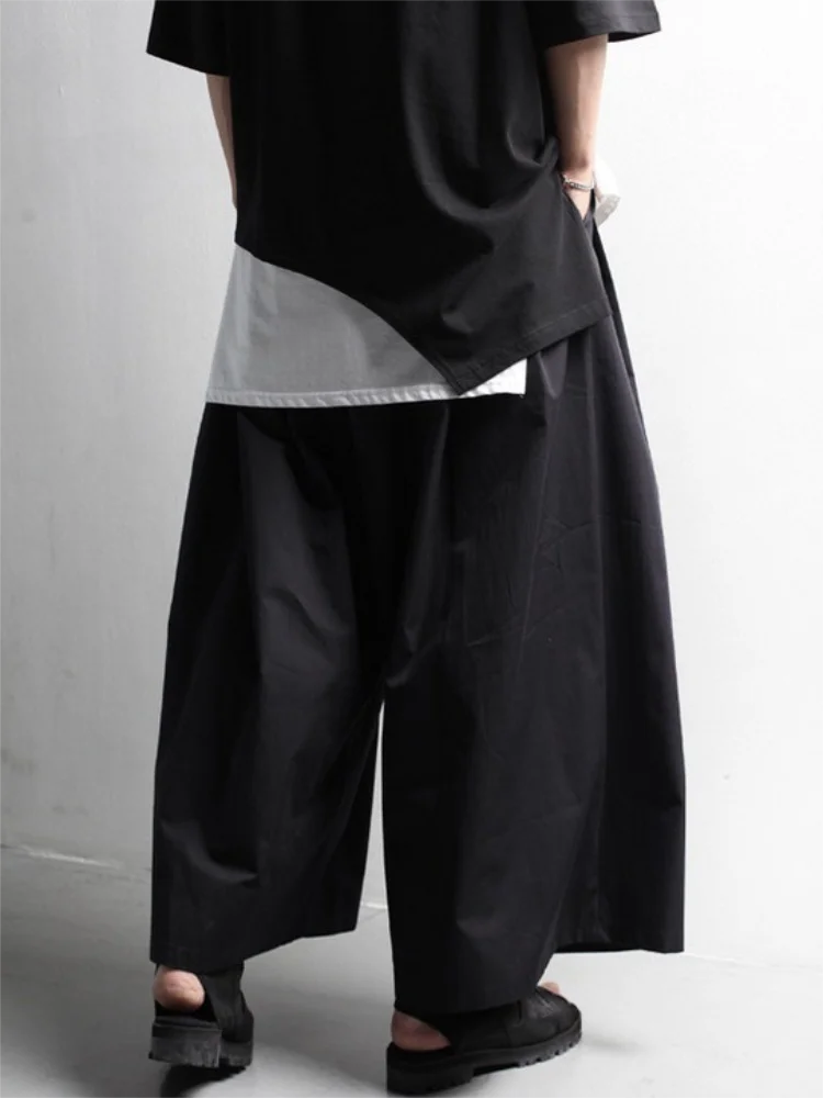 Men Wide Leg Straight Pants Spring And Autumn New Slim Korean Fashion Trend Casual Casual Casual Large Pants