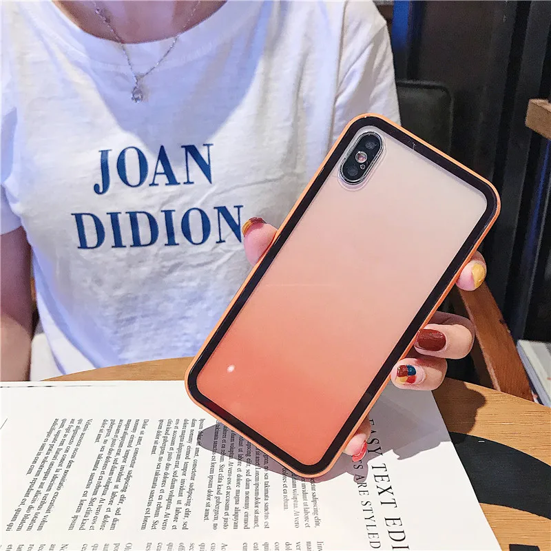 Цветной противоударный Радужный чехол для телефона защитный iphone 11 XS Max XR X 6s 7 8 Plus