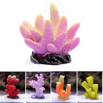 

Colorful Cute Artificial Aquarium Coral Plant Decoration Mini Coral Stone Crafts Landscaping Ornament For Fish Tank Garden