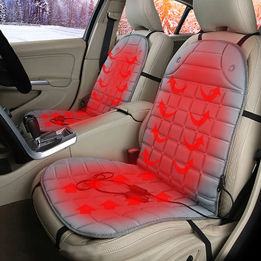 Car Heating Pad for Seat Cushion 12V Heated Cover Seat,Heater Warmer, Winter Household Cushion car driver heated seat cushion
