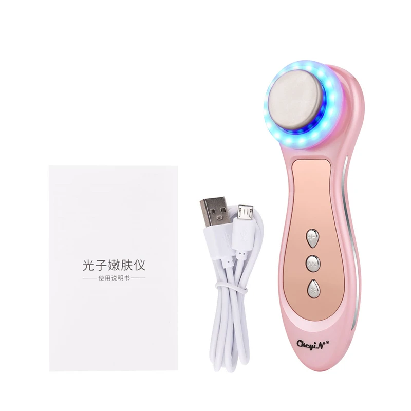 MR418P USB 4 цвета прибор для фототерапии омоложение лица Массажер для удаление морщин против старения лица Подтяжка лифтинг средство для ухода за кожей лица 40 - Цвет: MR418P