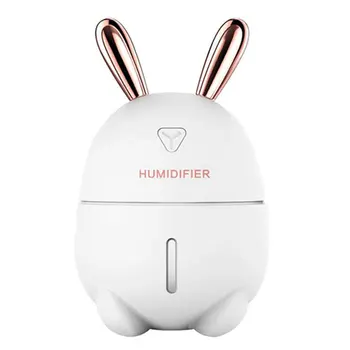 

Desktop Humidifier 300Ml Mini Size Usb Cool Rabbit Humidifier With Adjustable Mist Mode Waterless Auto Shut-Off