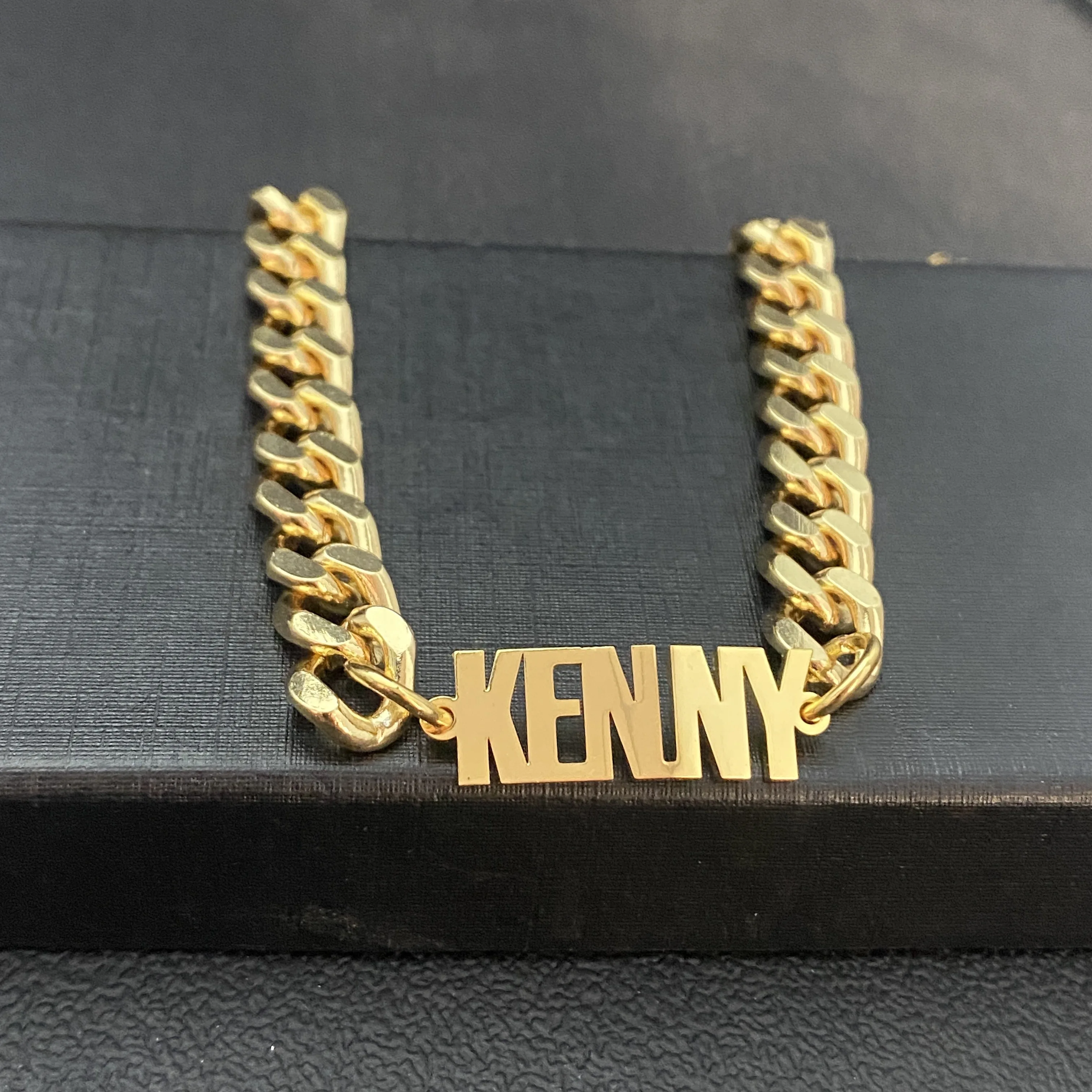 Noelia Custom Name Bracelets for Women Men Stainless Steel Gold 8mm Cuban Chain Personalized Classic Nameplate Jewelry браслет