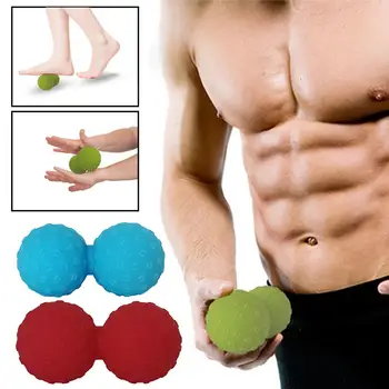 

Silicone Peanut Massage Ball Body Fascia Relaxation Yoga Exercise Relieve Fitness Balls High Density Muscle Relieve Massage Ball