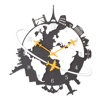 

American Quartz Clock Quartz Wall Clock Creative Design Wall Watches Home Decor Electronic Large Decorative Living Decor