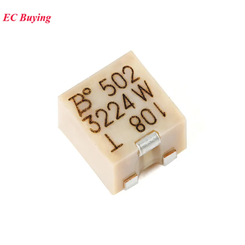 Trimmer Potentiometer 1-10Pcs 3224W SMD Precision Trimmer Potentiometer Adjustable Resistance 100R 200R 500R 1K 5K 10K 20K 50K 100K 200K 500K 1M Ohm trimmer potentiometer adjustable resistor electronic components