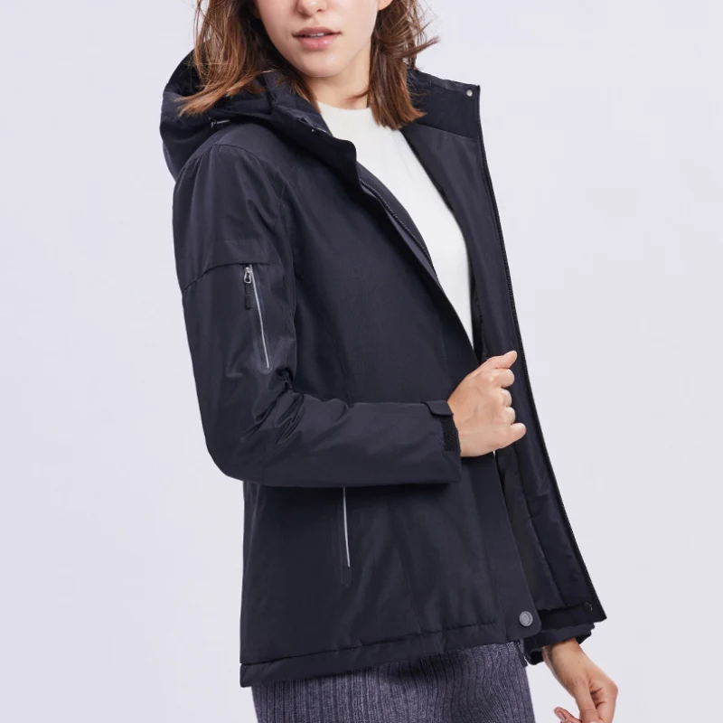 

Men's Jacket Outdoor Hikingwinter Women Softshell Heated Jacket USB Charge Sportswear Heating Sheet Detachable