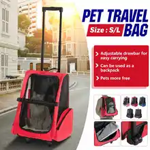 Рюкзак-переноска для переноски сумка кошка собака щенок дышащая Портативный для путешествий на открытом воздухе двойная сумка ткань Оксфорд и узором «молния»