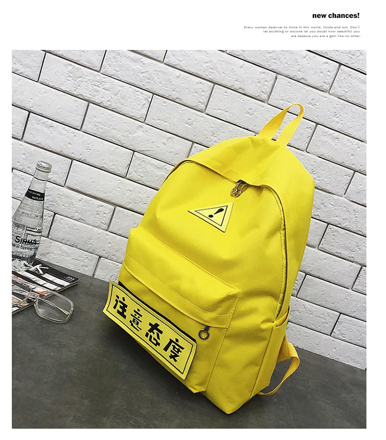 Currently Available Wholesale Canvas Students Backpack Outdoor Large-Volume Backpack Korean-style Schoolbag a Generation of Fat