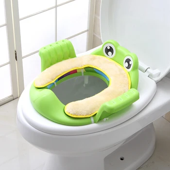 

Cushion Animal Shape Smooth Potty Seat Infant Cartoon Plastic Travel Safe Bright Color Toilet Training Anti-slip Baby Kids