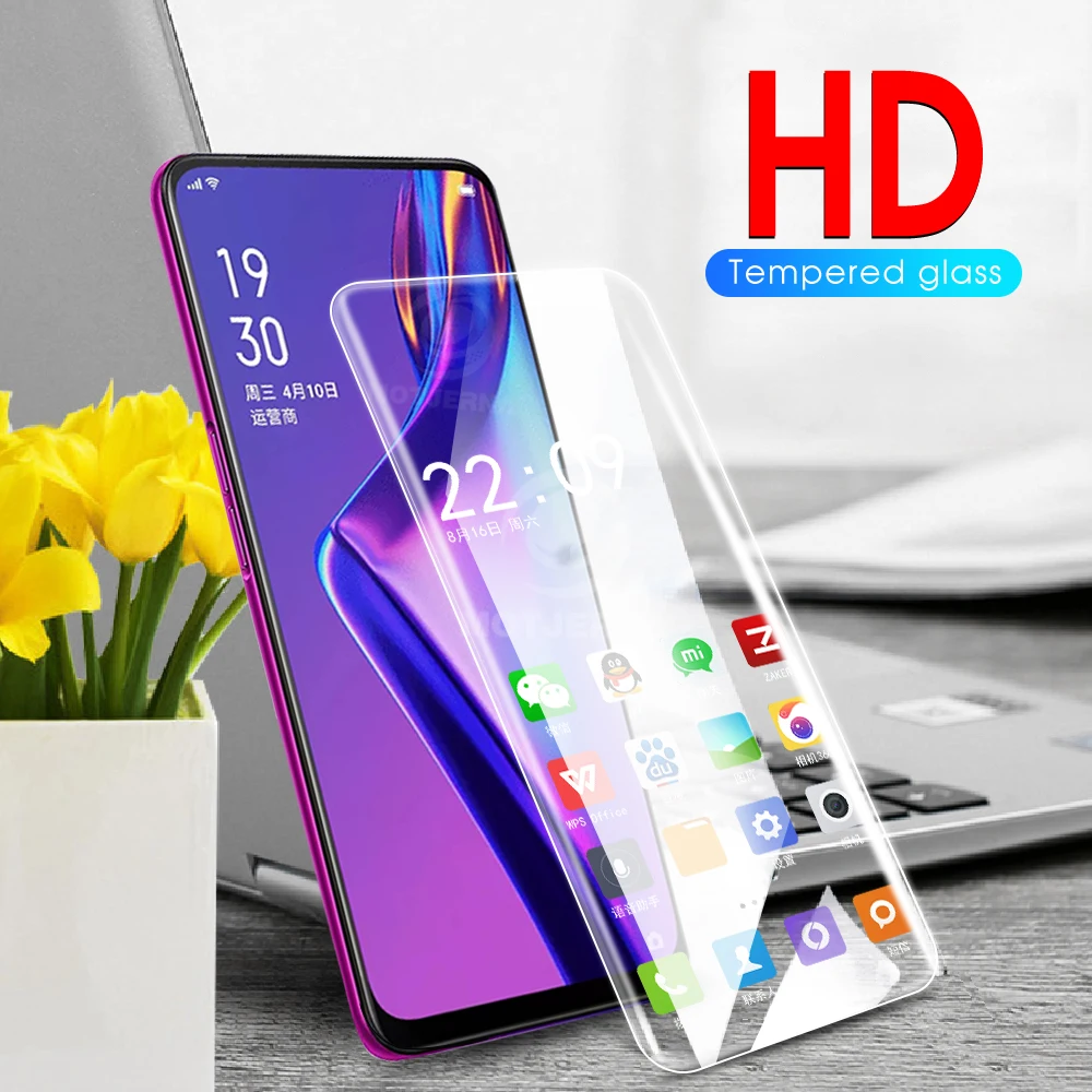 Полное Защитное стекло для Oppo Reno 2 Reno2 стекло Coque Reno Z 2Z A5S AX5s K3 AX7 крышка Realme 3 Pro X Lite X Q 1 закаленное стекло