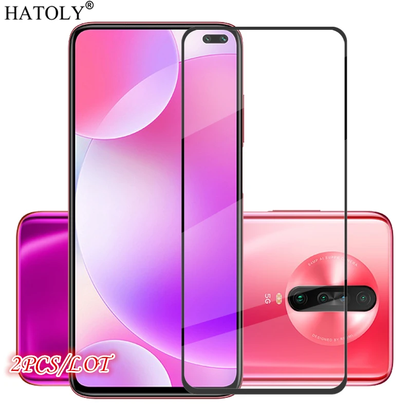 Защитное стекло для Xiaomi Poco X2 2 шт. Защита экрана закаленное HD полное клеевое