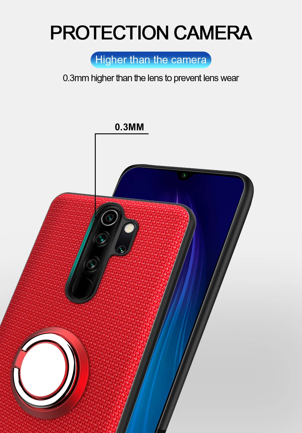 Защитный чехол для Red mi Note 8 Pro 8T 7 Чехол для Xiaomi mi Note 10 CC9 Pro магнитное автомобильное кольцо-держатель на палец кожаный полный Чехол