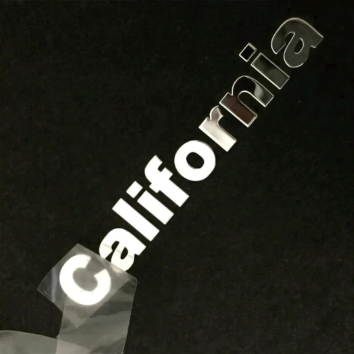 Pegatina de transferencia de metal 3d personalizada pegatina de transferencia UV 3d adhesivo personalizado etiquetas de bricolaje logotipos electroformados Decalsfor lashbox