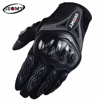 

SUOMY Motorcycle glove summer breathable Men's Motorcycle riding glove Non-slip motocross gloves Guantes Luvas Moto black
