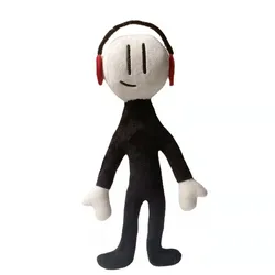 Menino henry stickmin jogo bonito do miúdo menina menino pelúcia macio plushie brinquedo boneca recheado animal feliz aniversário presente 4 6 anos presentes de natal
