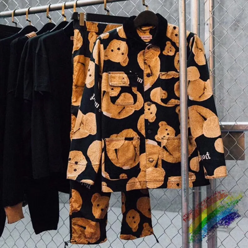 

Palm Angels Jacket Men Women 1:1 Best Quality Broken Bear Palm Angels New arrived Palm Angels Jacket
