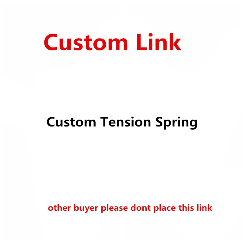 

Spring Factory Custom All Kinds of Tension Spring Extension spring