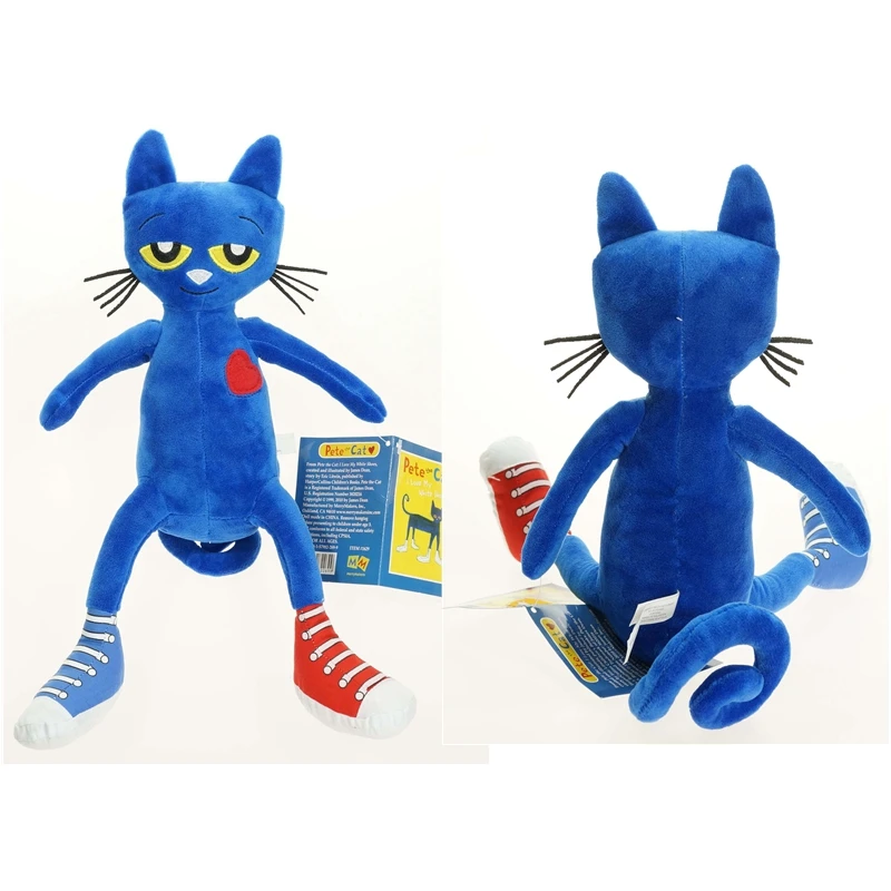 

4pcs 35cm The Pete Cats Stuffed Animals Plush Toy