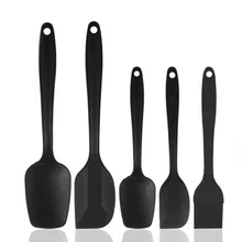 Mixing Utensil Handhold Spatula Set Non-scratch Bakery Tool Silicone Non-Slip For Cream Dough Scraping Knife Heat Resistant